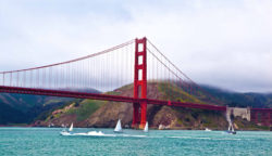 Photo: the Golden Gate Bridge in California